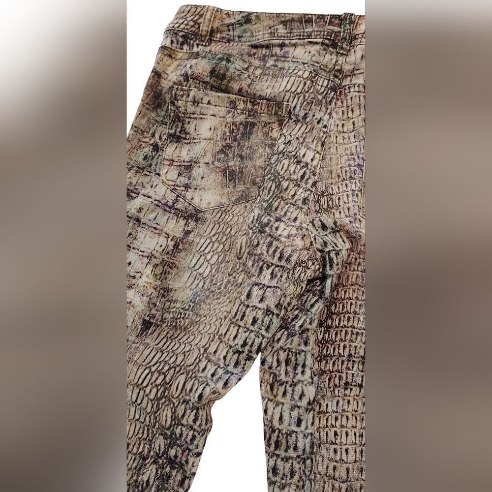 Marc Cain Multicolor Snake Print Skinny Jeans Pants Sz 8 - Picture 11 of 16